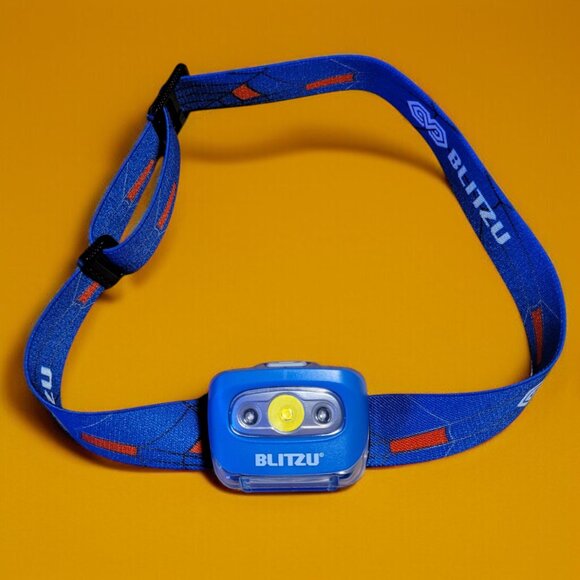 BLITZU Hands-Free Headlamp, Blue, 165 Lumen, Battery Powered, Waterproof - Picture 1 of 5